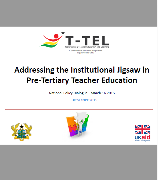 Presentation_Addressing the Institutional Jigsaw in Pre Tertiary Teacher Education